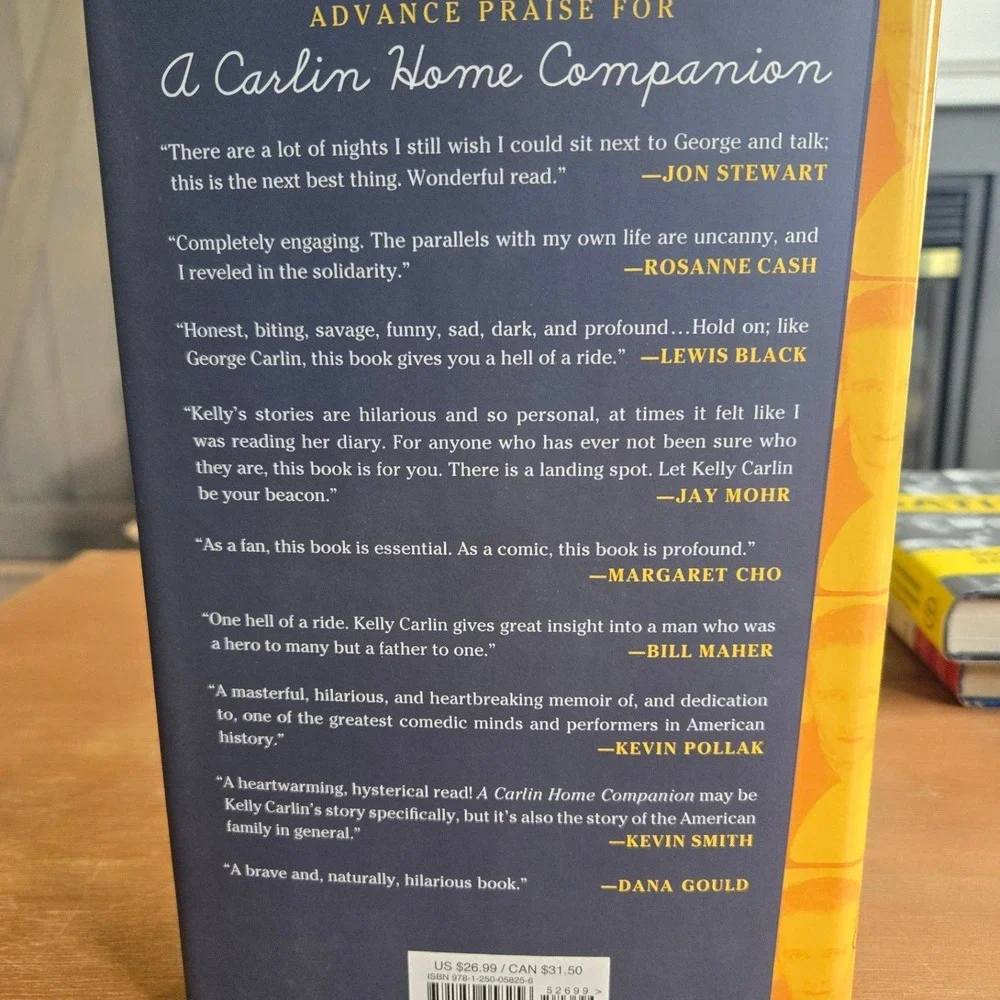 Kelly Carlin Signed Book A Carlin Home‎ Companion Hardcover First Edition